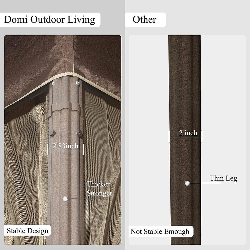 10'x13' Soft Double Roof Gazebo - Image 7