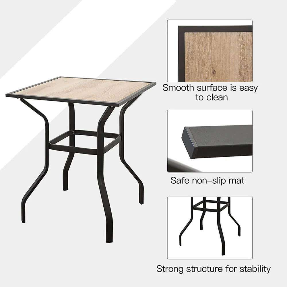 3 Piece Patio Textilene Bar Set - Image 4