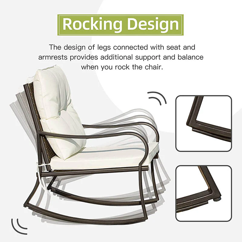 3 Pieces Rocking Chair Set - Image 16