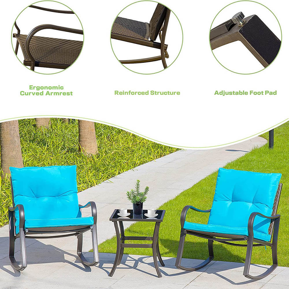 3 Pieces Rocking Chair Set - Image 9