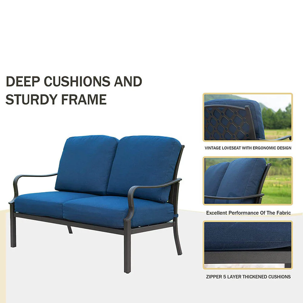 4 Pcs Outdoor Sofa Set - Image 12