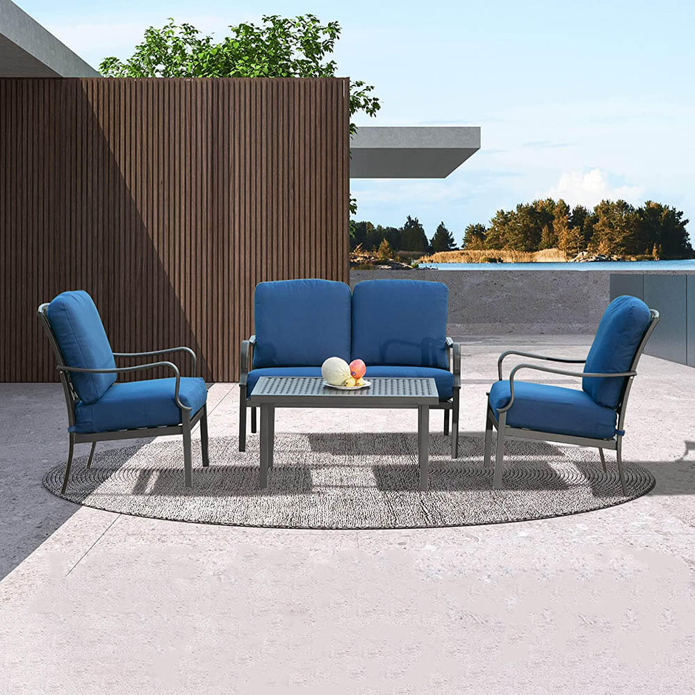 4 Pcs Outdoor Sofa Set - Image 9