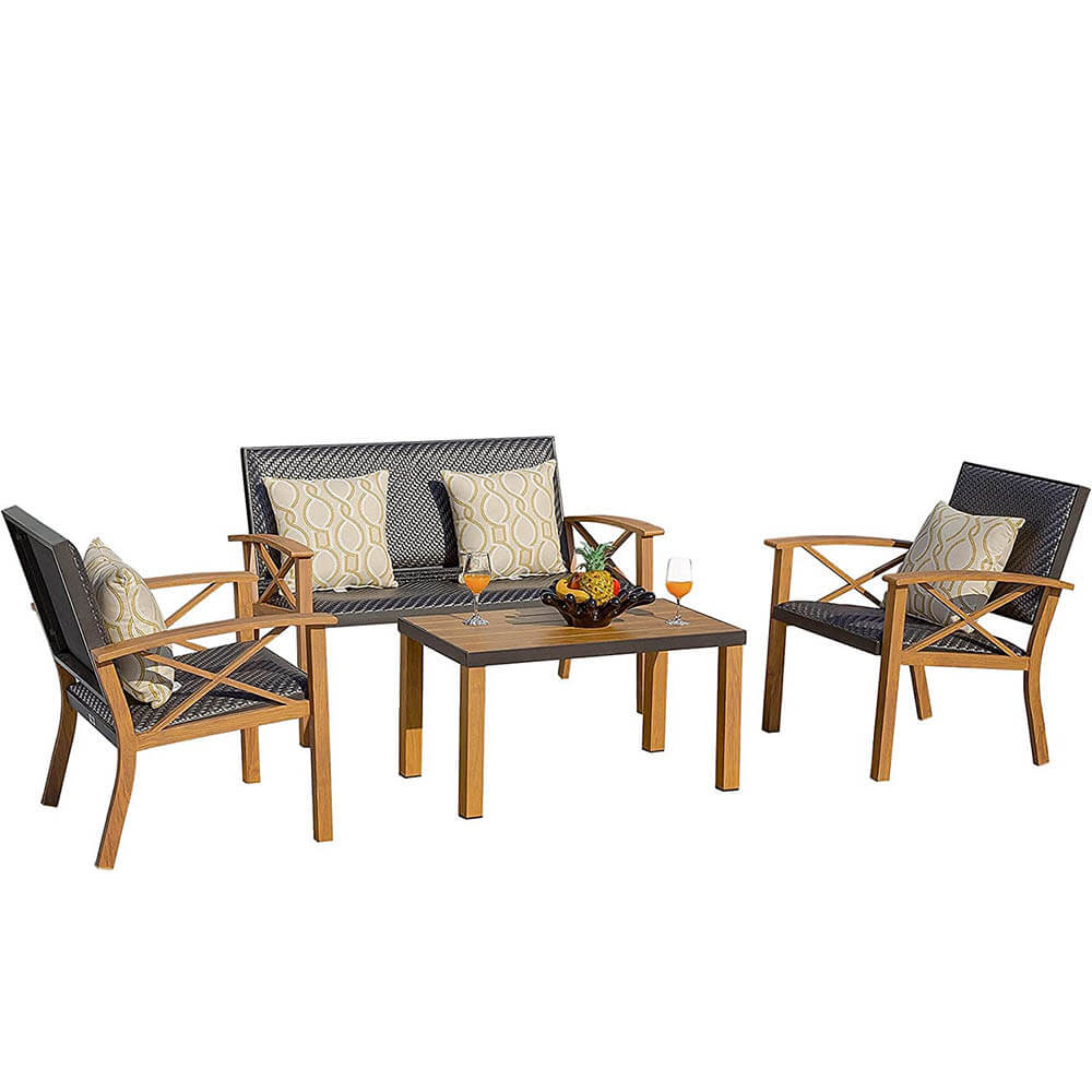4 Pieces Outdoor Bistro Set - Image 7