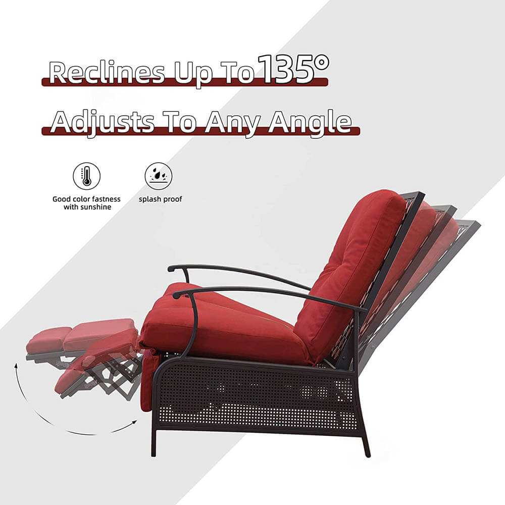 Adjustable Patio Recliner Chair - Image 12