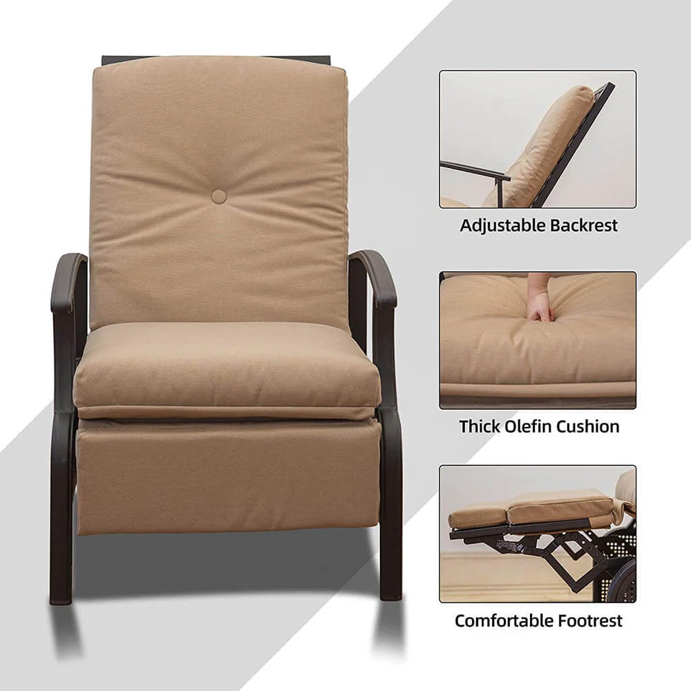 Adjustable Patio Recliner Chair - Image 3