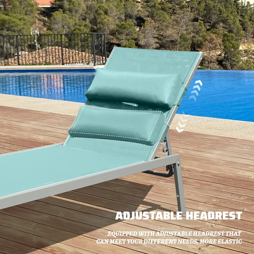 All-Aluminum Chaise Lounge Set of 3 - Image 15