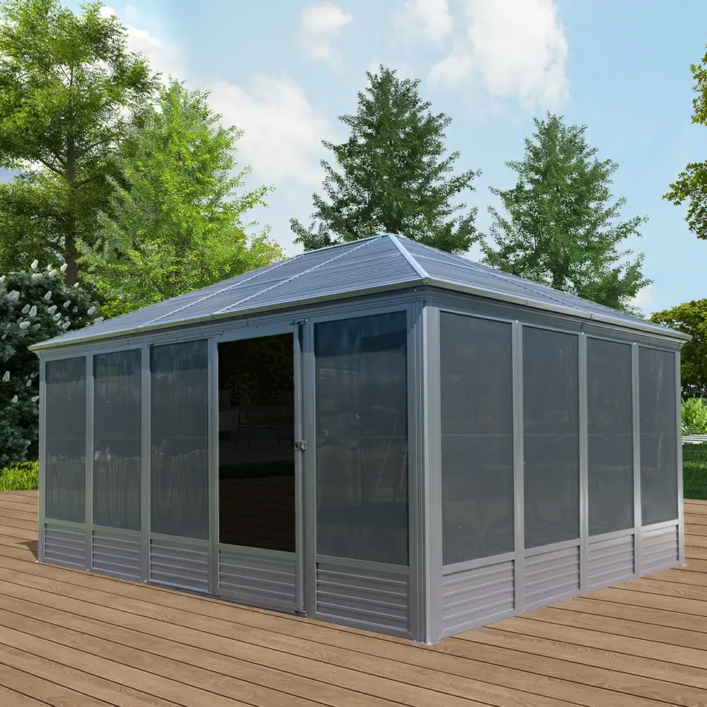 All-Season Sunroom with Double Sliding Doors - Image 13