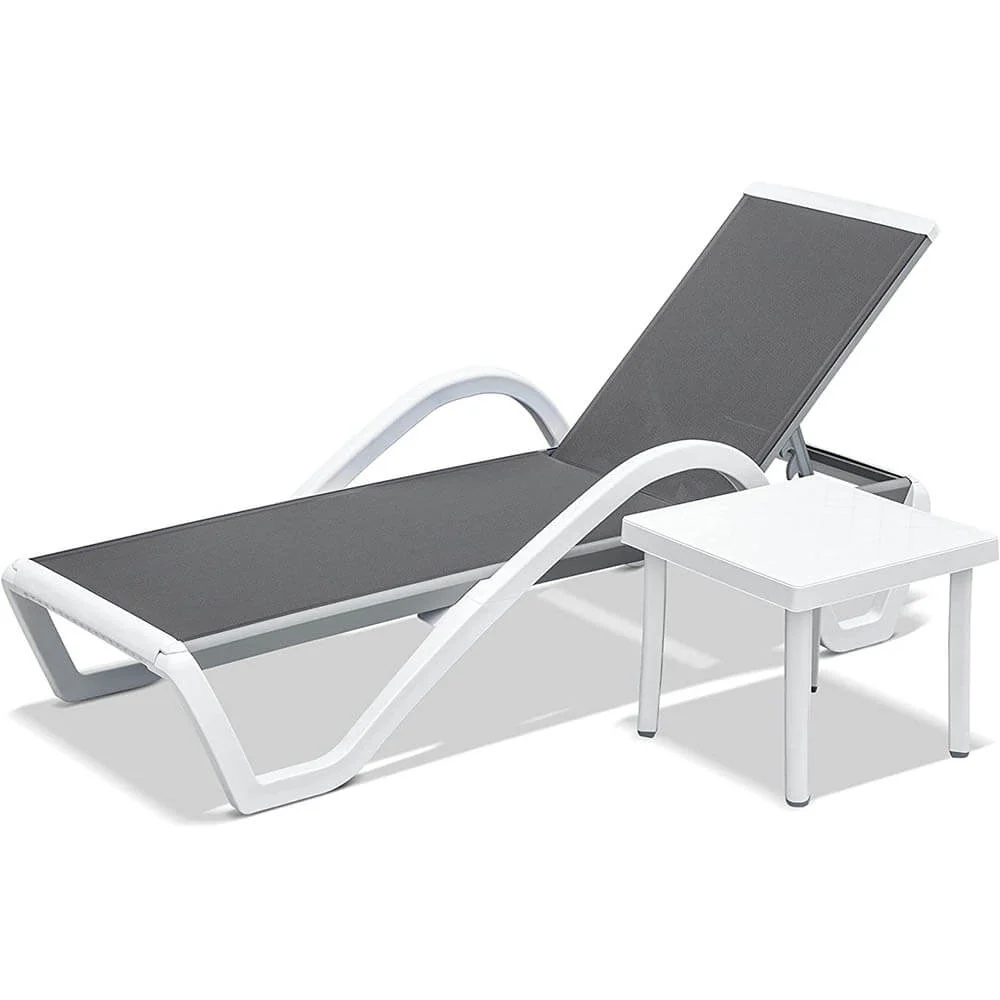 Aluminum Chaise Lounge with Arm - Image 29