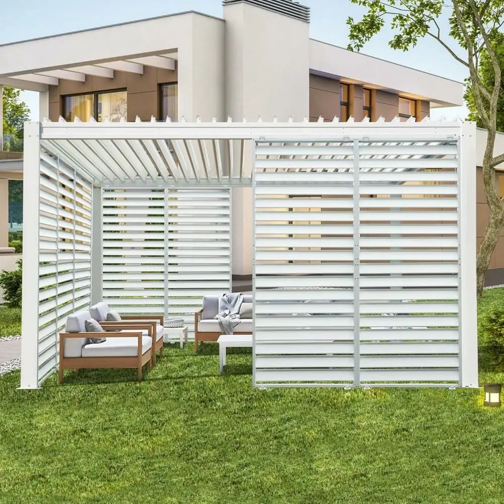 Aluminum Louvered Pergola Screen - Image 6