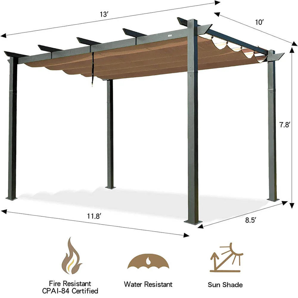 Aluminum Outdoor Retractable Pergola - Image 15