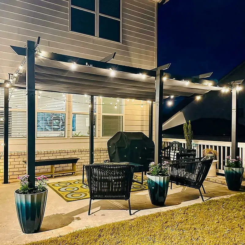 Aluminum Outdoor Retractable Pergola - Image 21