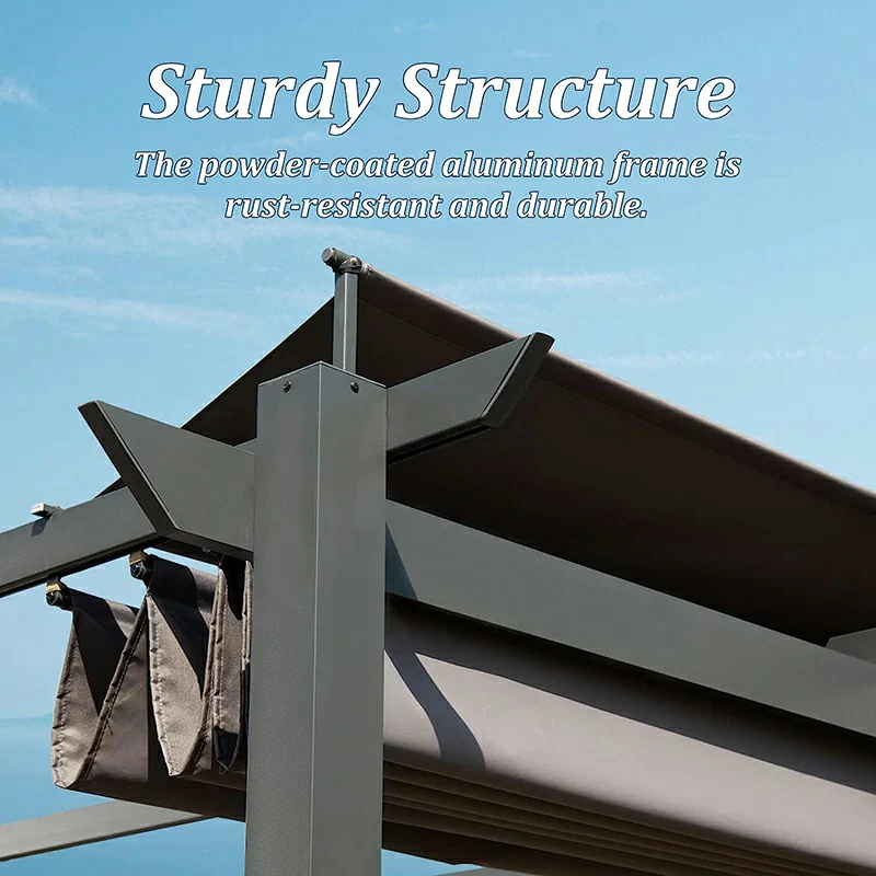Aluminum Outdoor Retractable Pergola - Image 24