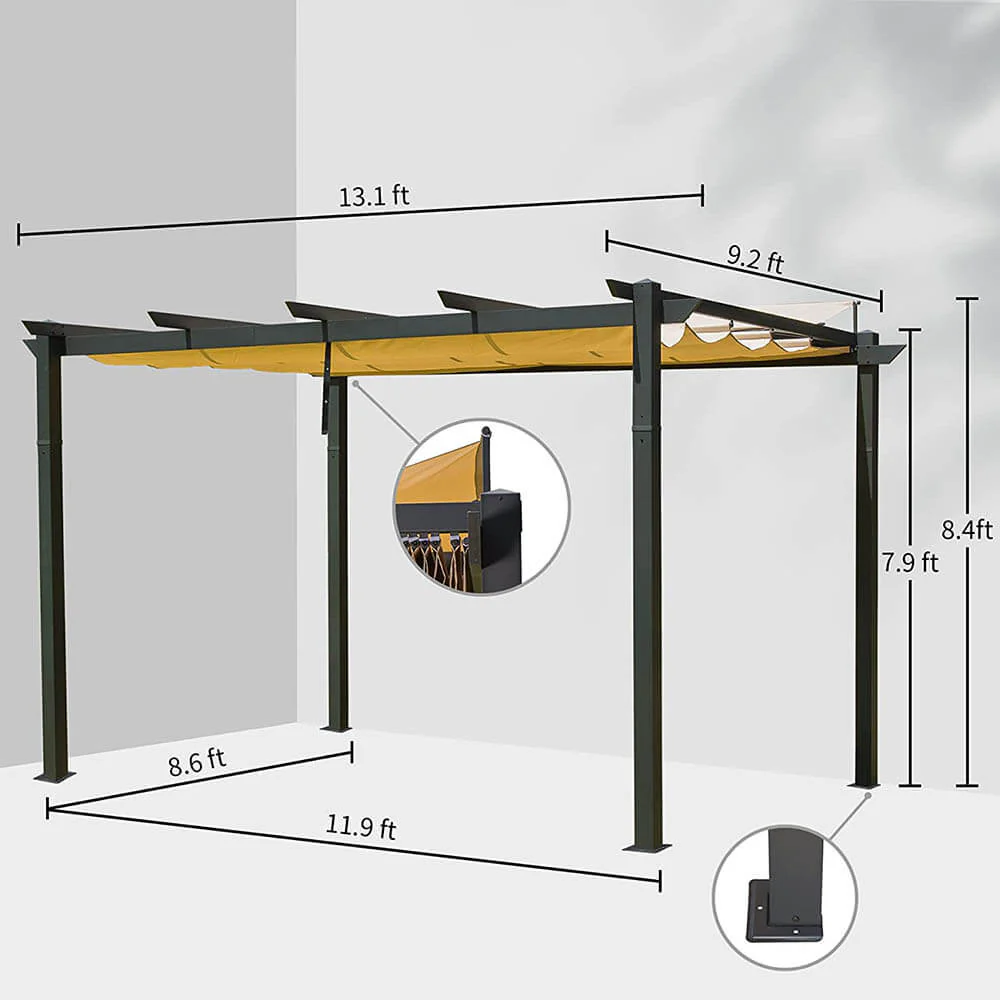 Aluminum Outdoor Retractable Pergola - Image 3