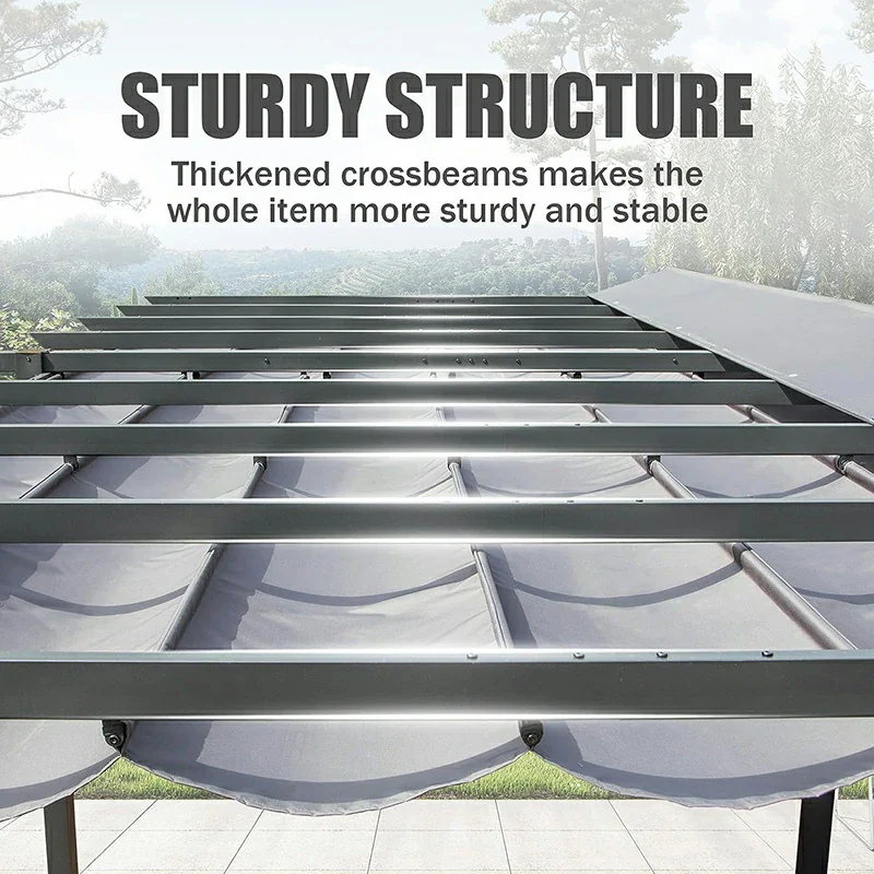 Aluminum Outdoor Retractable Pergola - Image 30