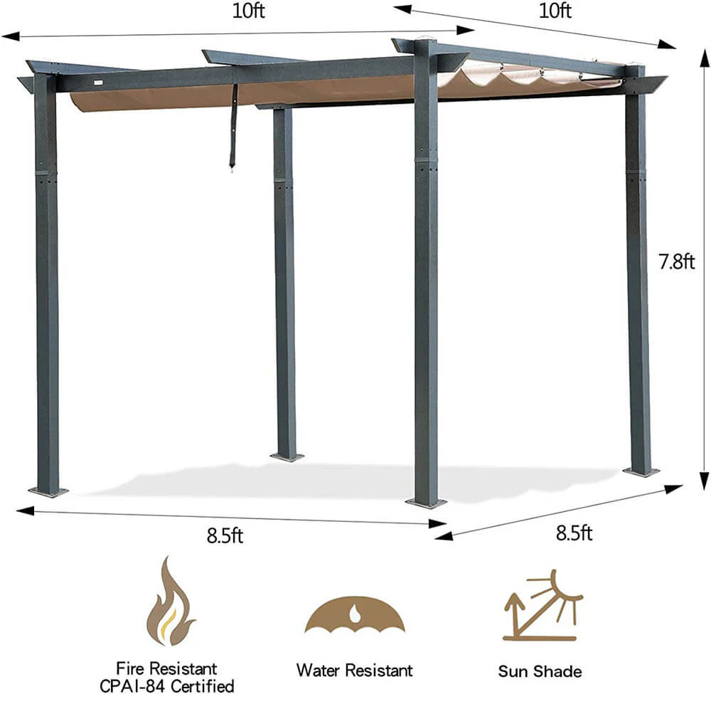 Aluminum Outdoor Retractable Pergola - Image 9