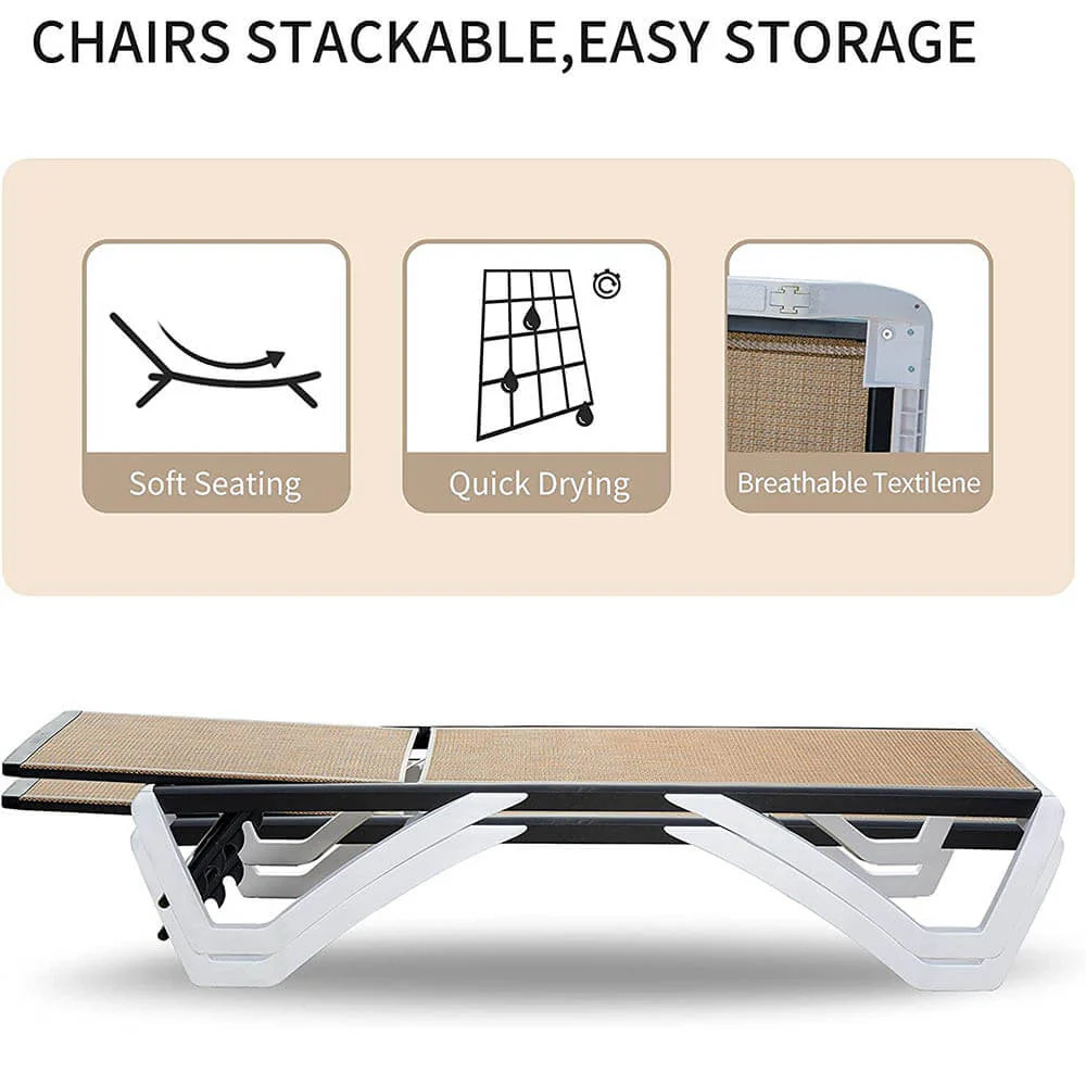 Armless Outdoor Chaise Lounge - Image 22