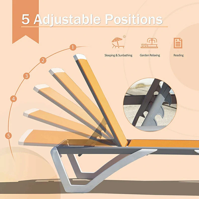 Armless Outdoor Chaise Lounge - Image 30