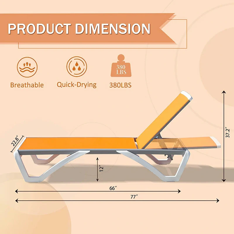 Armless Outdoor Chaise Lounge - Image 32