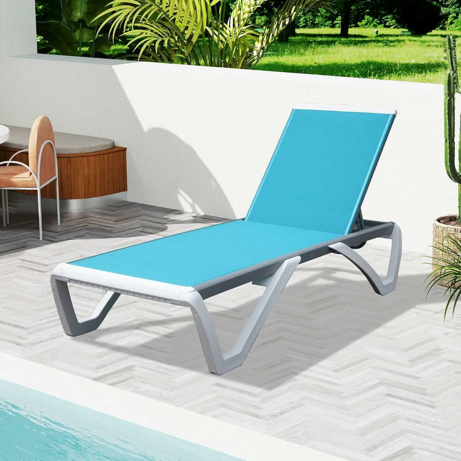 Armless Outdoor Chaise Lounge - Image 37