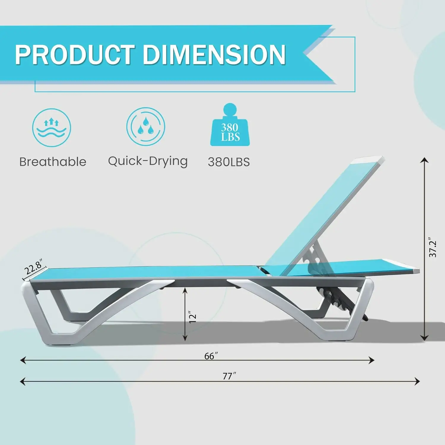 Armless Outdoor Chaise Lounge - Image 38