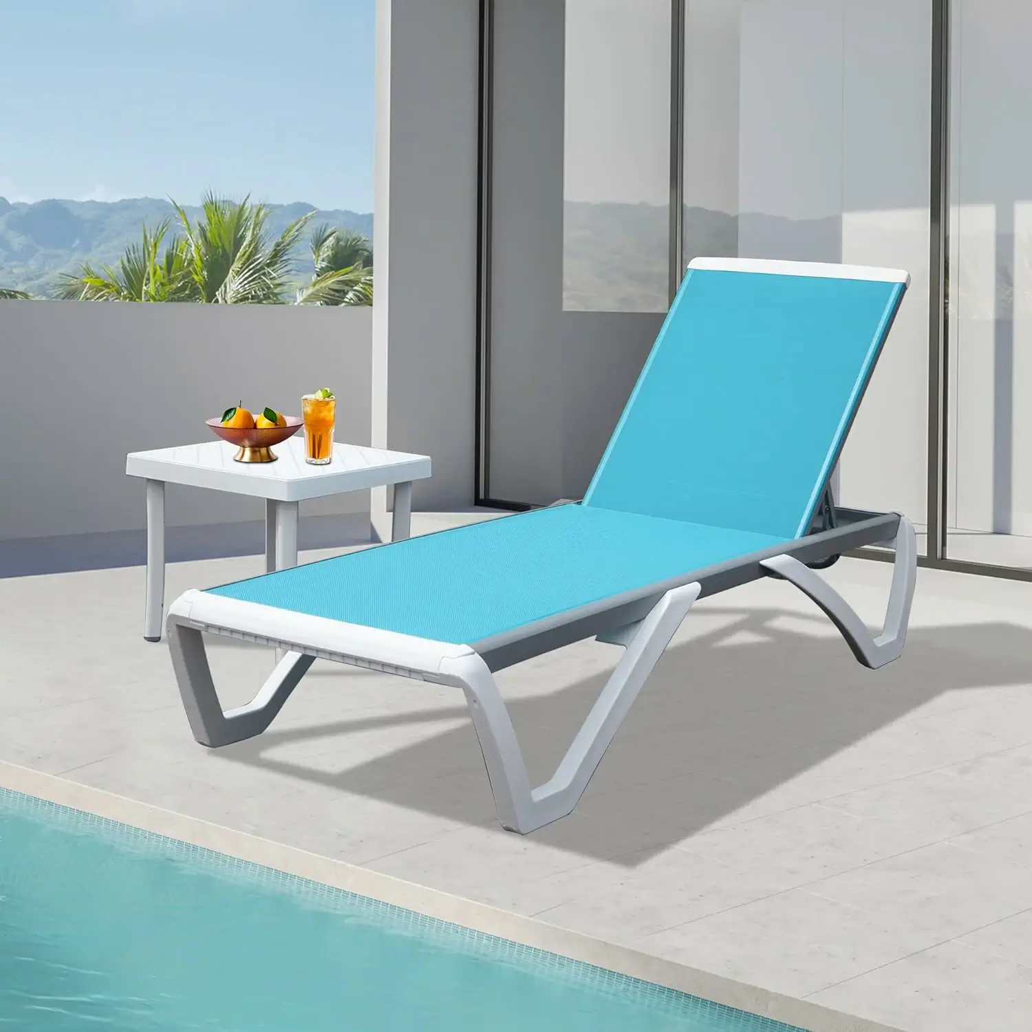 Armless Outdoor Chaise Lounge - Image 44