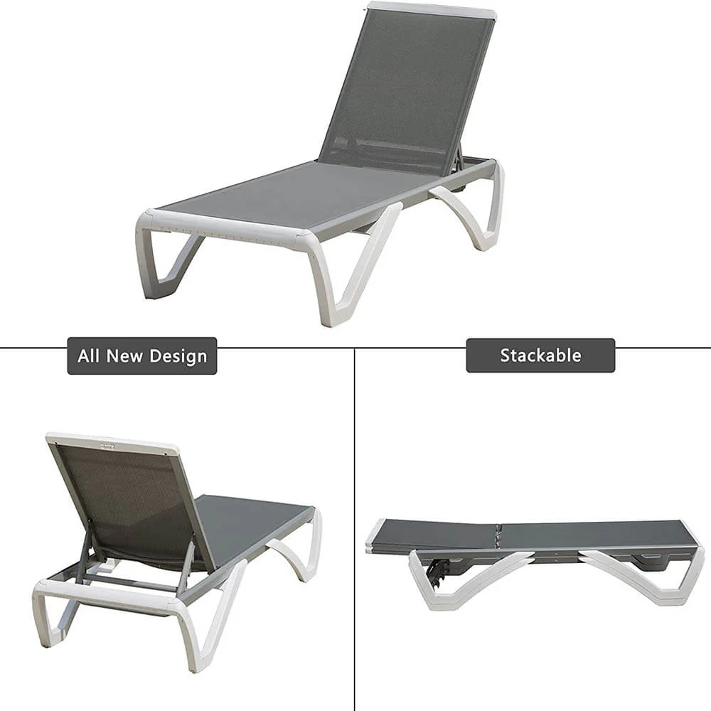 Armless Outdoor Chaise Lounge - Image 6