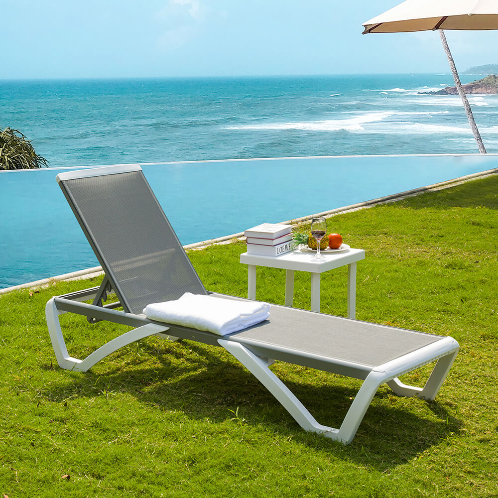 Armless Outdoor Chaise Lounge - Image 7