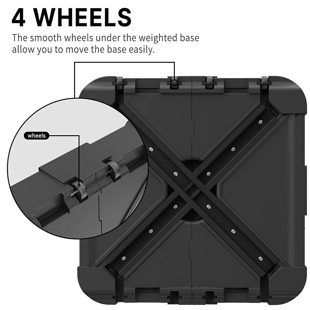 Double Top Cantilever Patio Umbrella Base- 287 LBS - Image 4