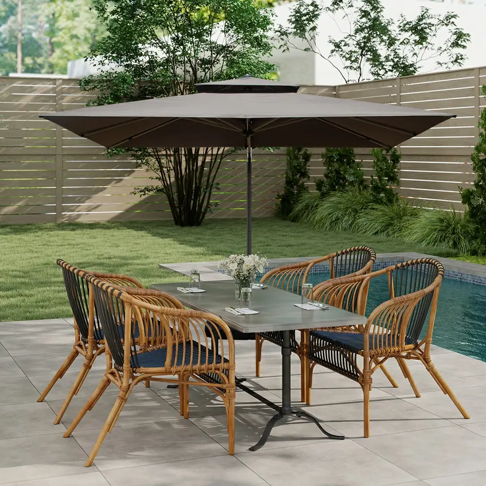 Cantilever Patio Umbrella - Double Top - Image 15