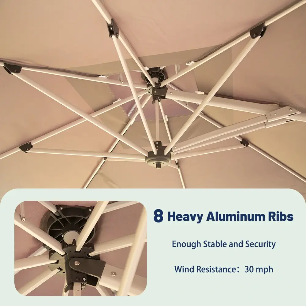 Cantilever Patio Umbrella - Double Top - Image 3