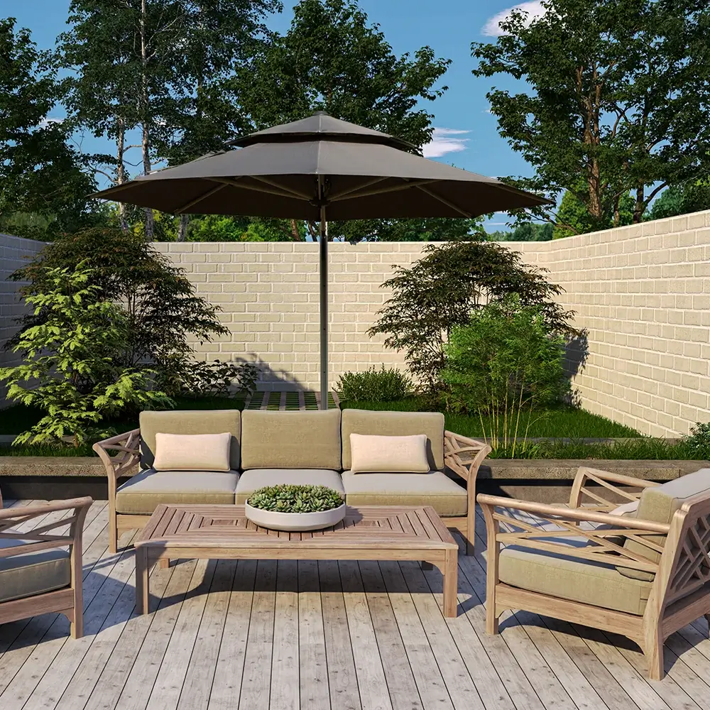 Cantilever Patio Umbrella - Double Top - Image 30