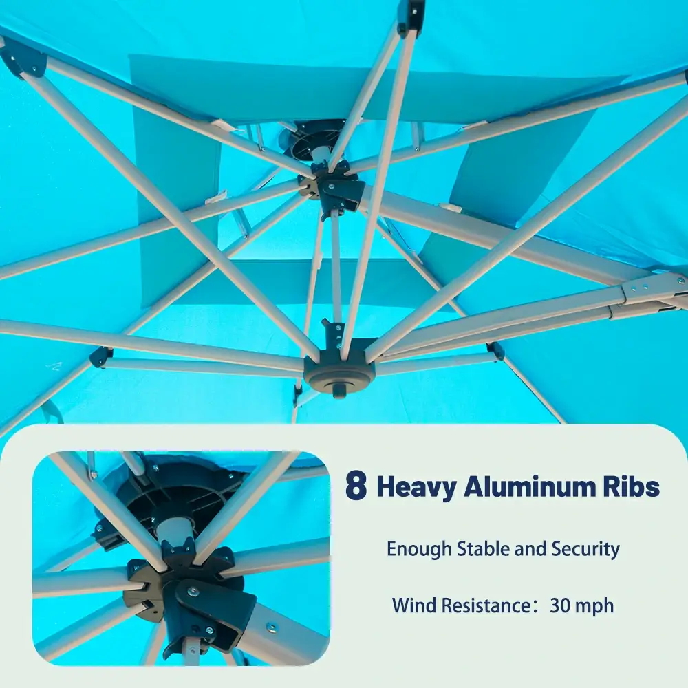 Cantilever Patio Umbrella - Double Top - Image 69