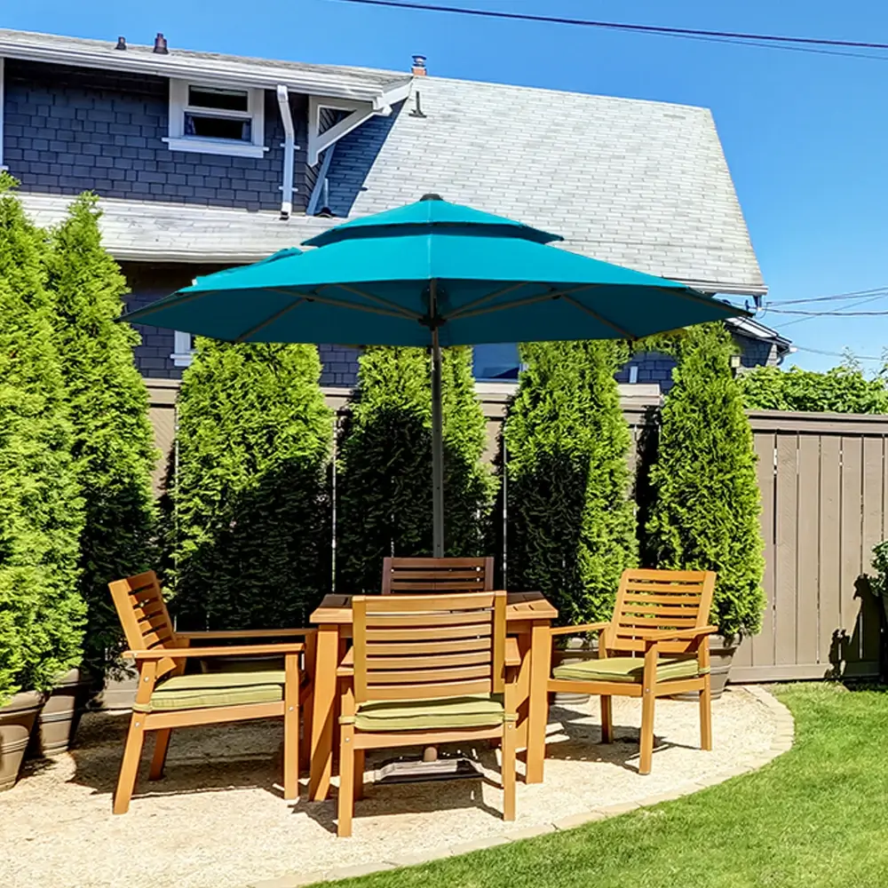 Cantilever Patio Umbrella - Double Top - Image 81