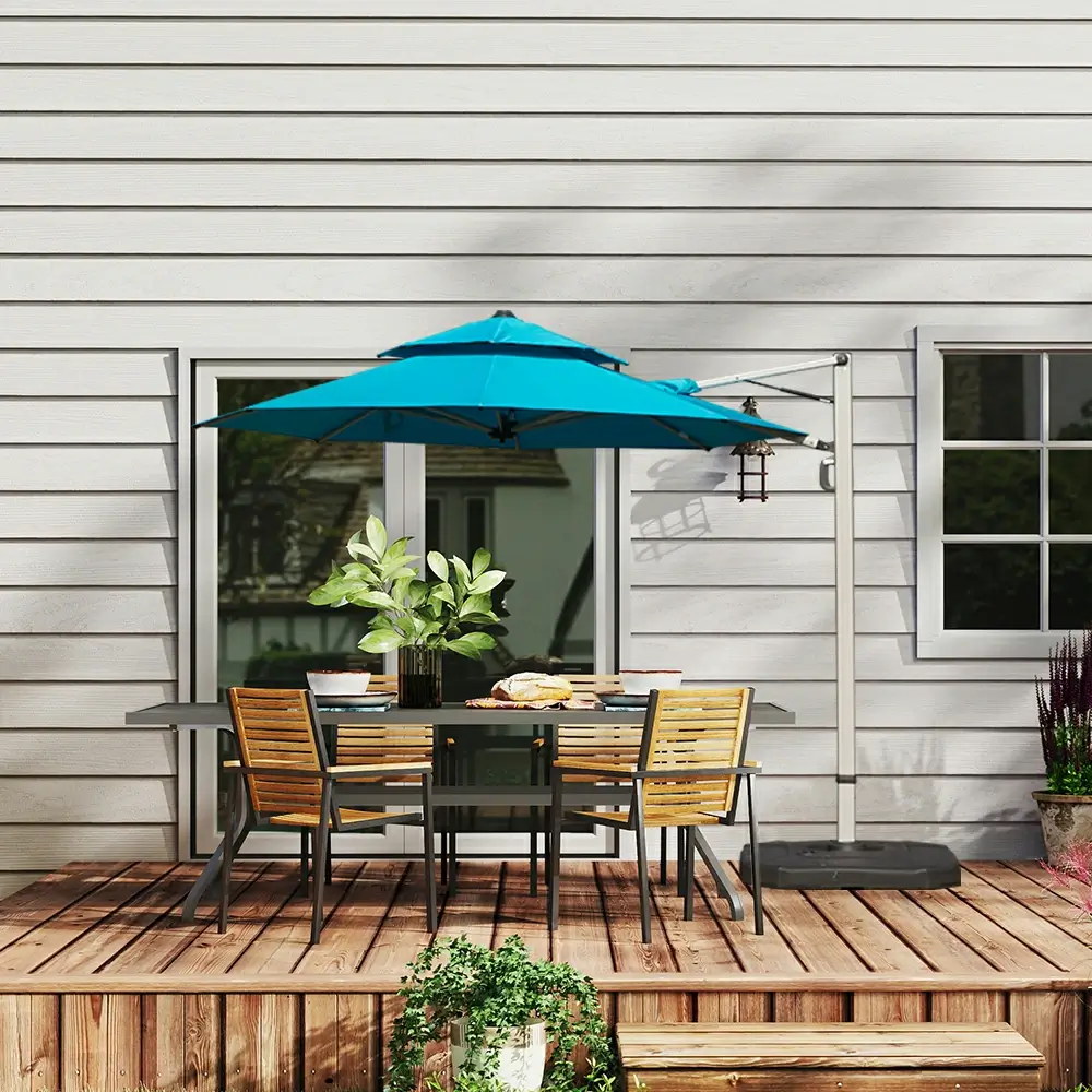 Cantilever Patio Umbrella - Double Top - Image 82