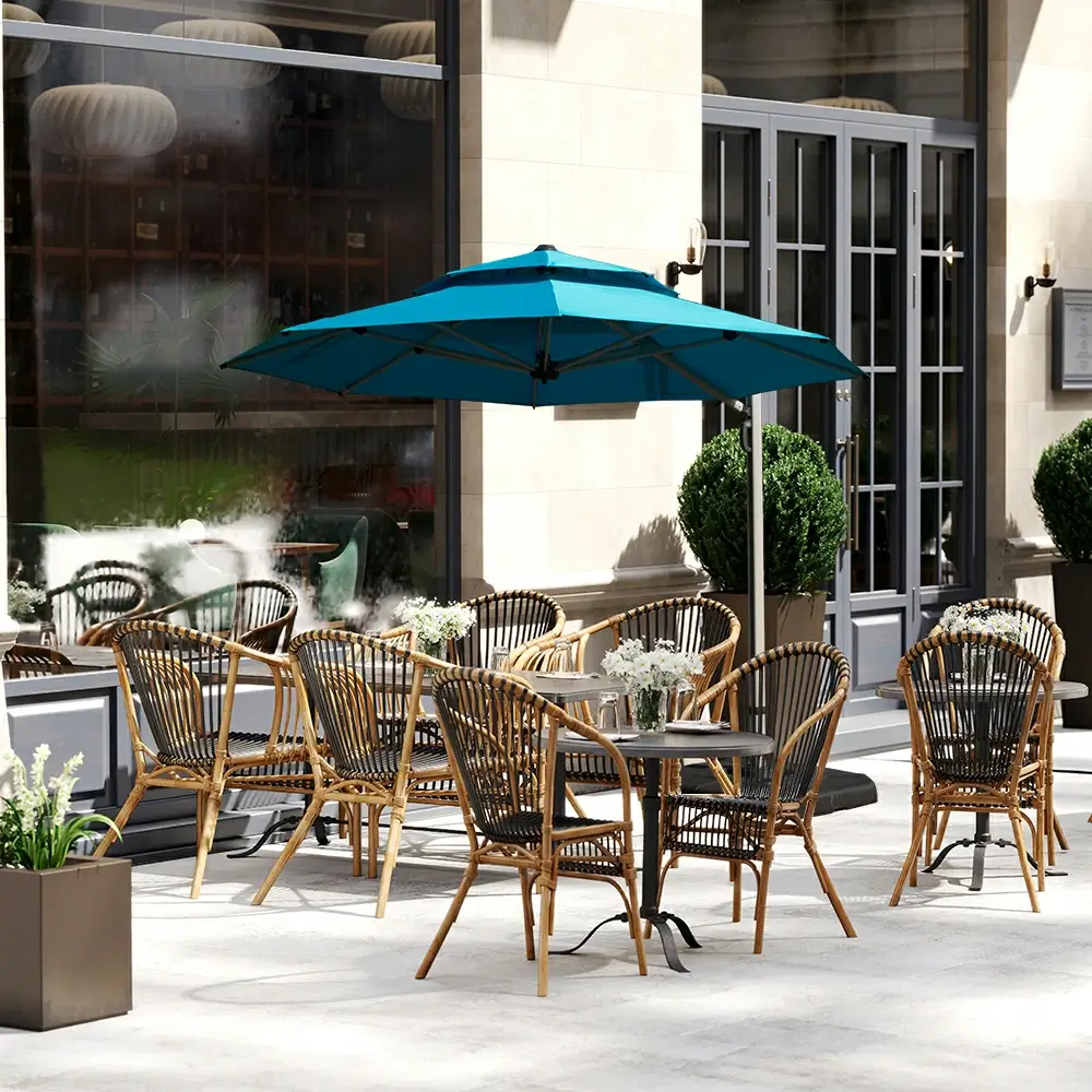 Cantilever Patio Umbrella - Double Top - Image 83