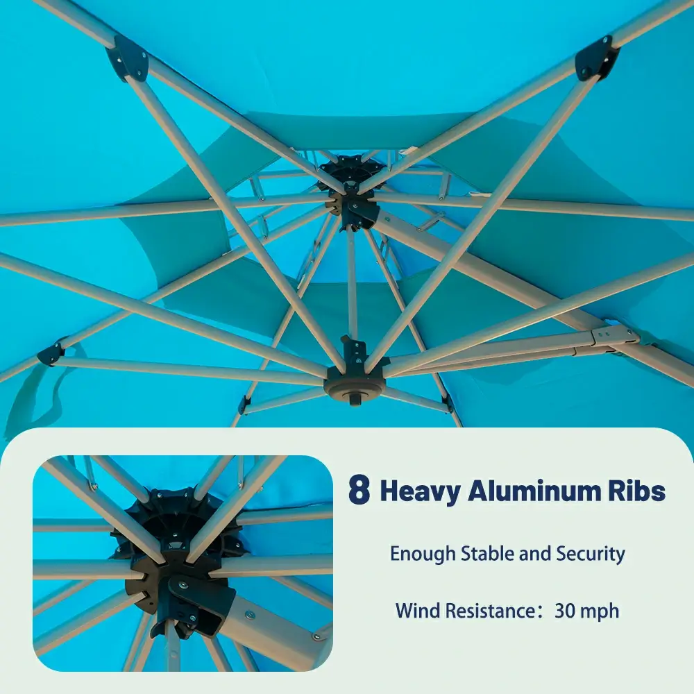 Cantilever Patio Umbrella - Double Top - Image 85