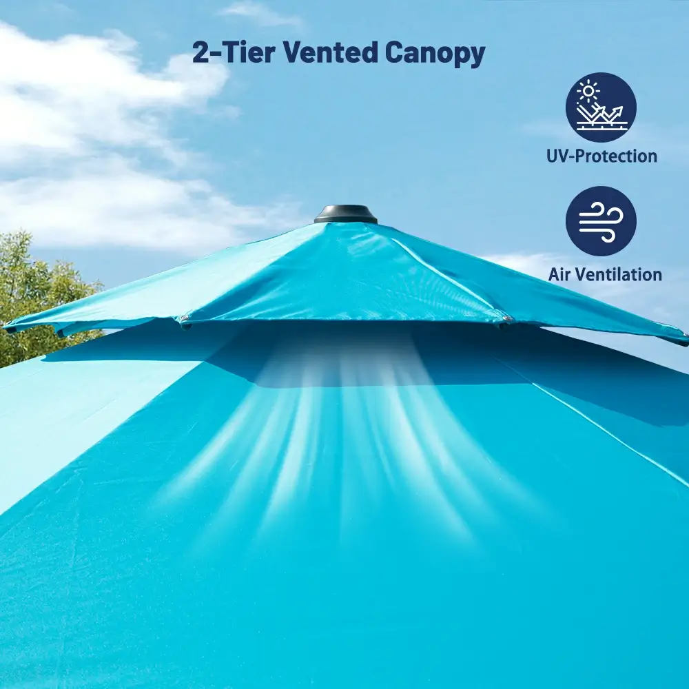 Cantilever Patio Umbrella - Double Top - Image 89