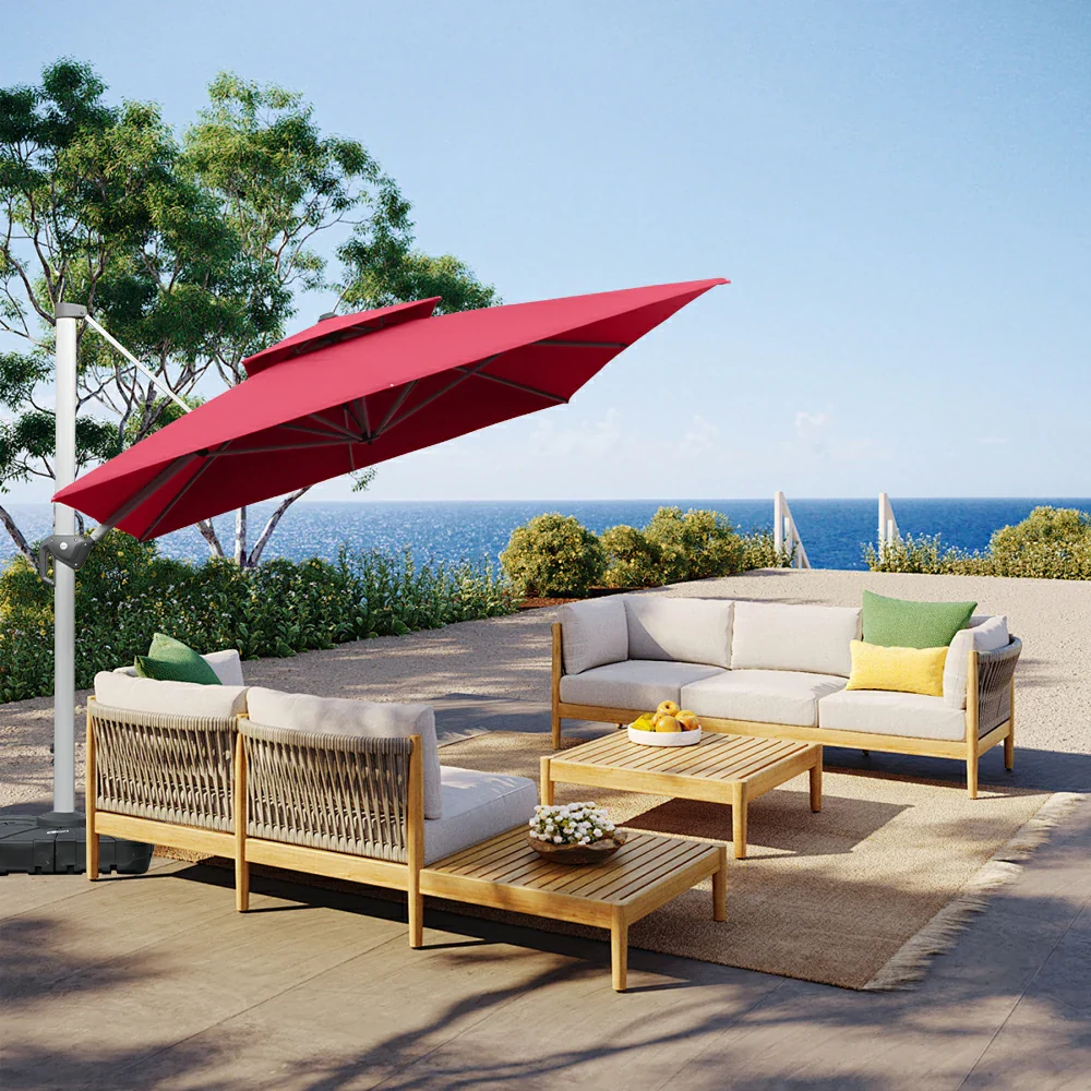 Cantilever Patio Umbrella - Rectangular - Image 10