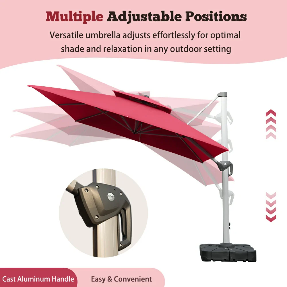 Cantilever Patio Umbrella - Rectangular - Image 14