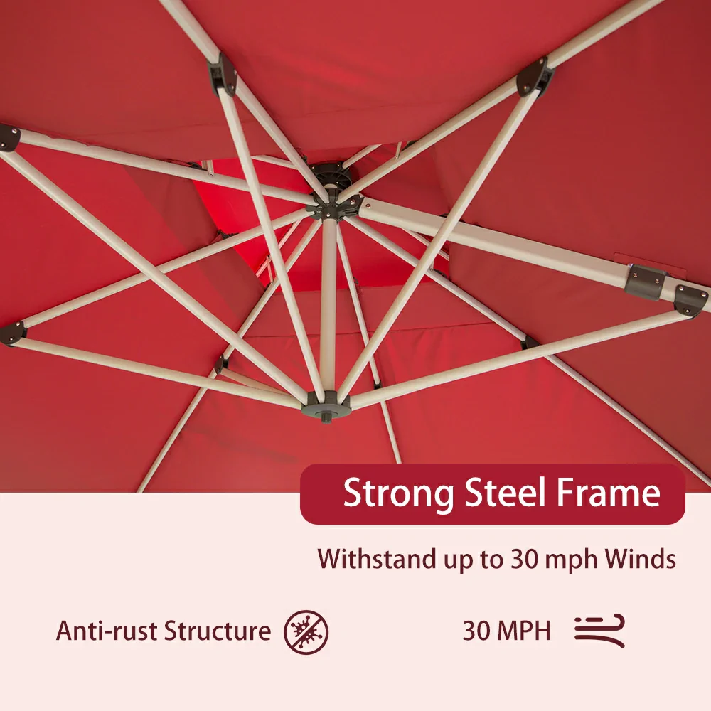 Cantilever Patio Umbrella - Rectangular - Image 16