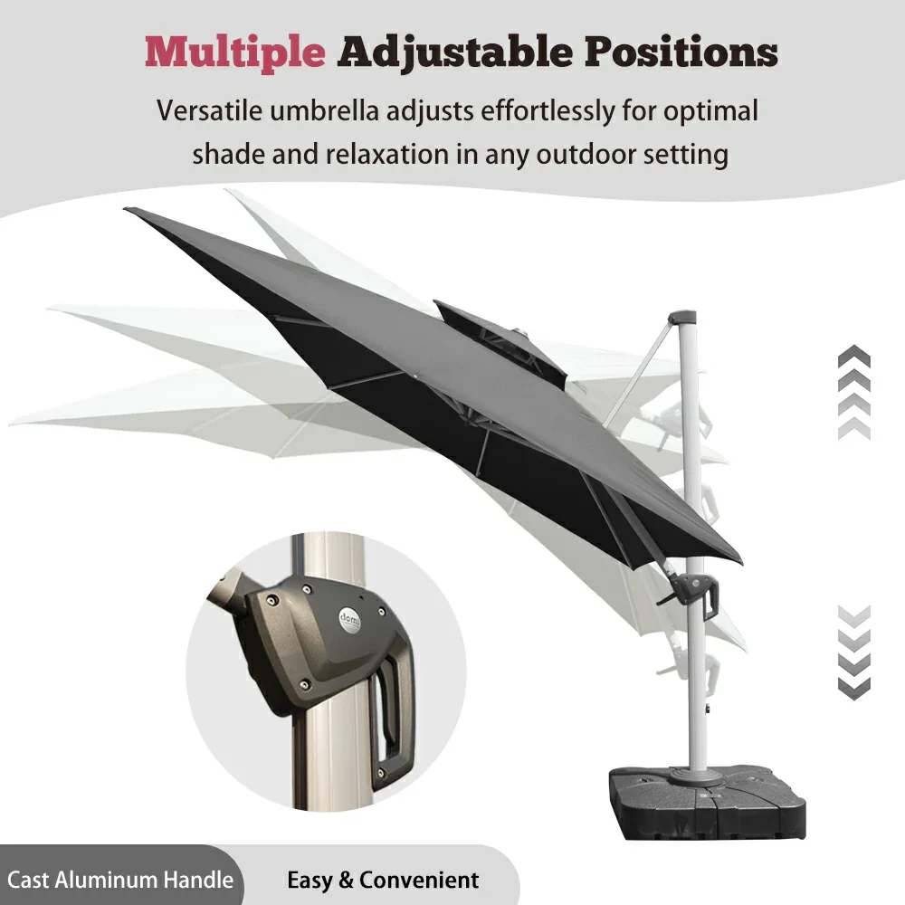 Cantilever Patio Umbrella - Rectangular - Image 23