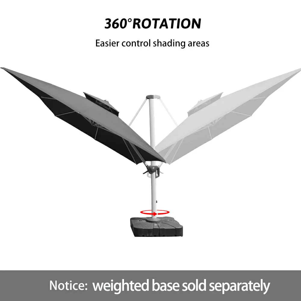 Cantilever Patio Umbrella - Rectangular - Image 24