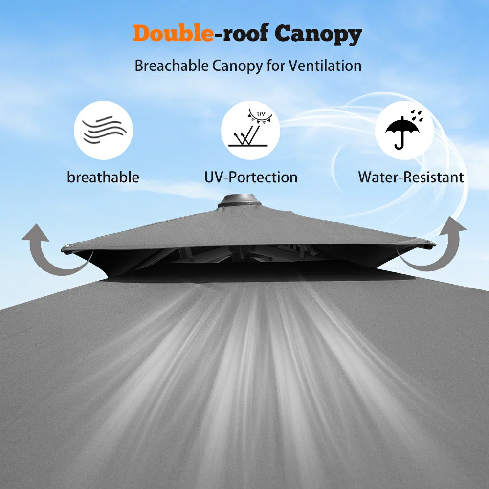 Cantilever Patio Umbrella - Rectangular - Image 28