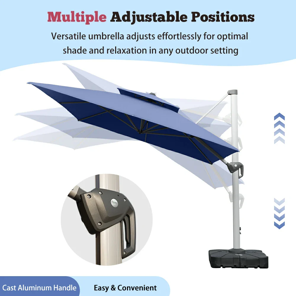 Cantilever Patio Umbrella - Rectangular - Image 32