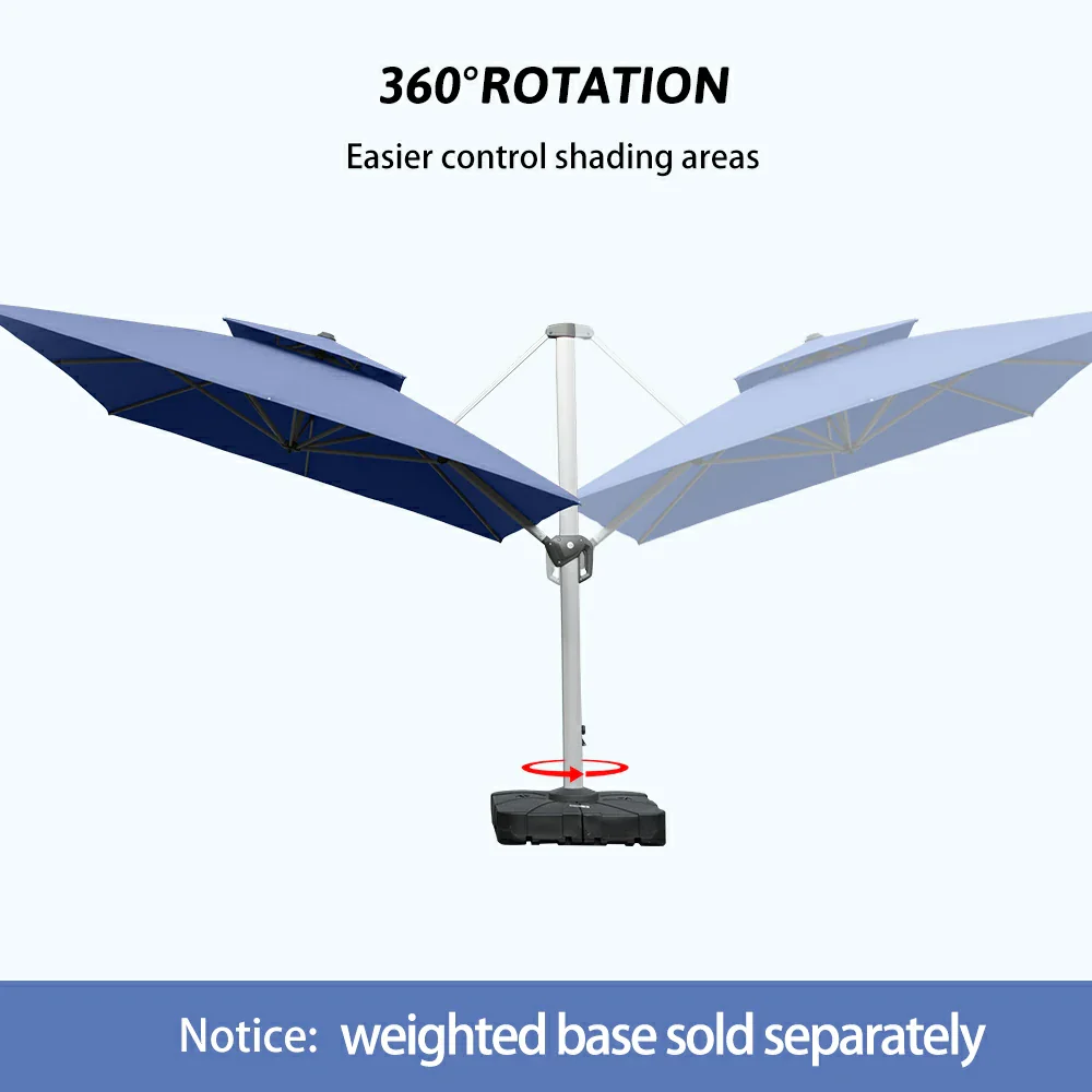 Cantilever Patio Umbrella - Rectangular - Image 33