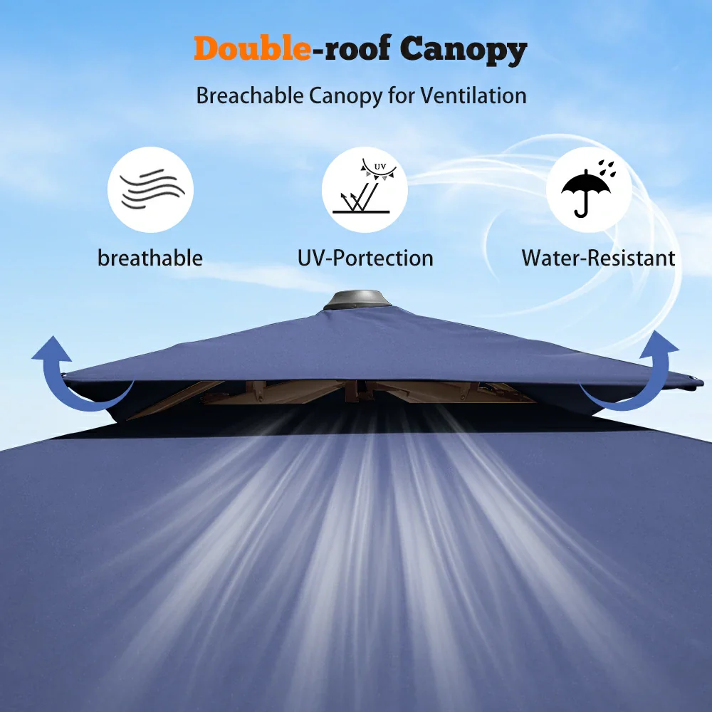 Cantilever Patio Umbrella - Rectangular - Image 37