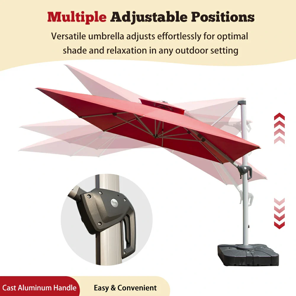 Cantilever Patio Umbrella - Rectangular - Image 42