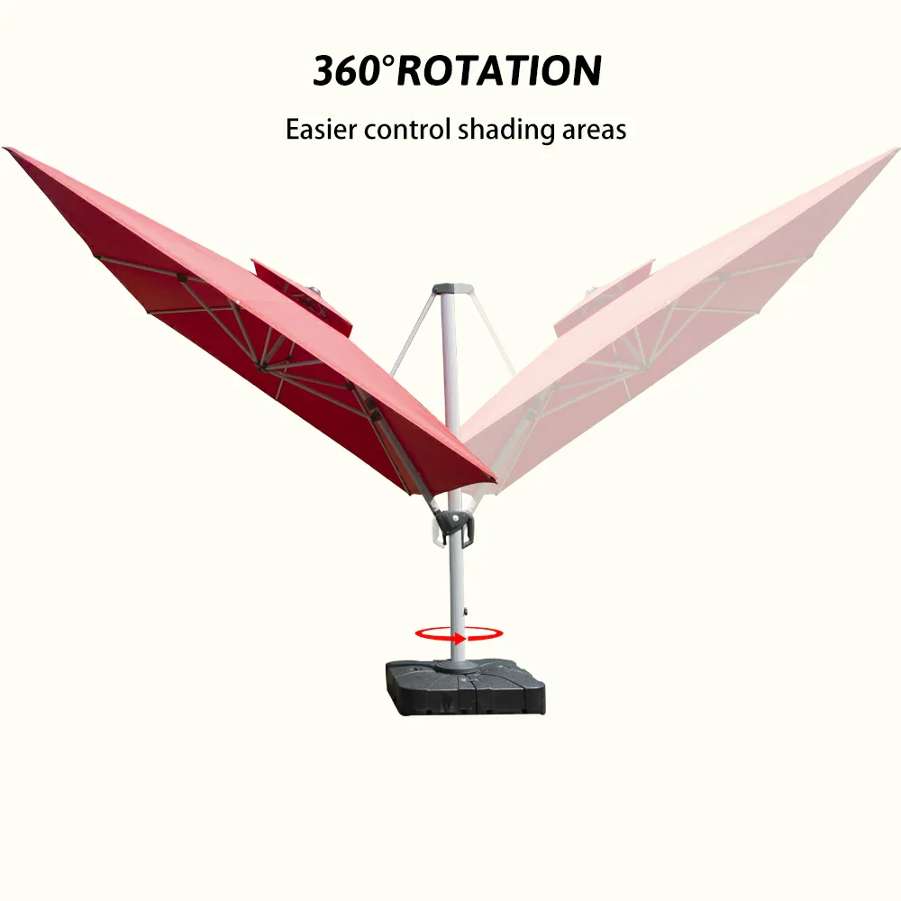 Cantilever Patio Umbrella - Rectangular - Image 43