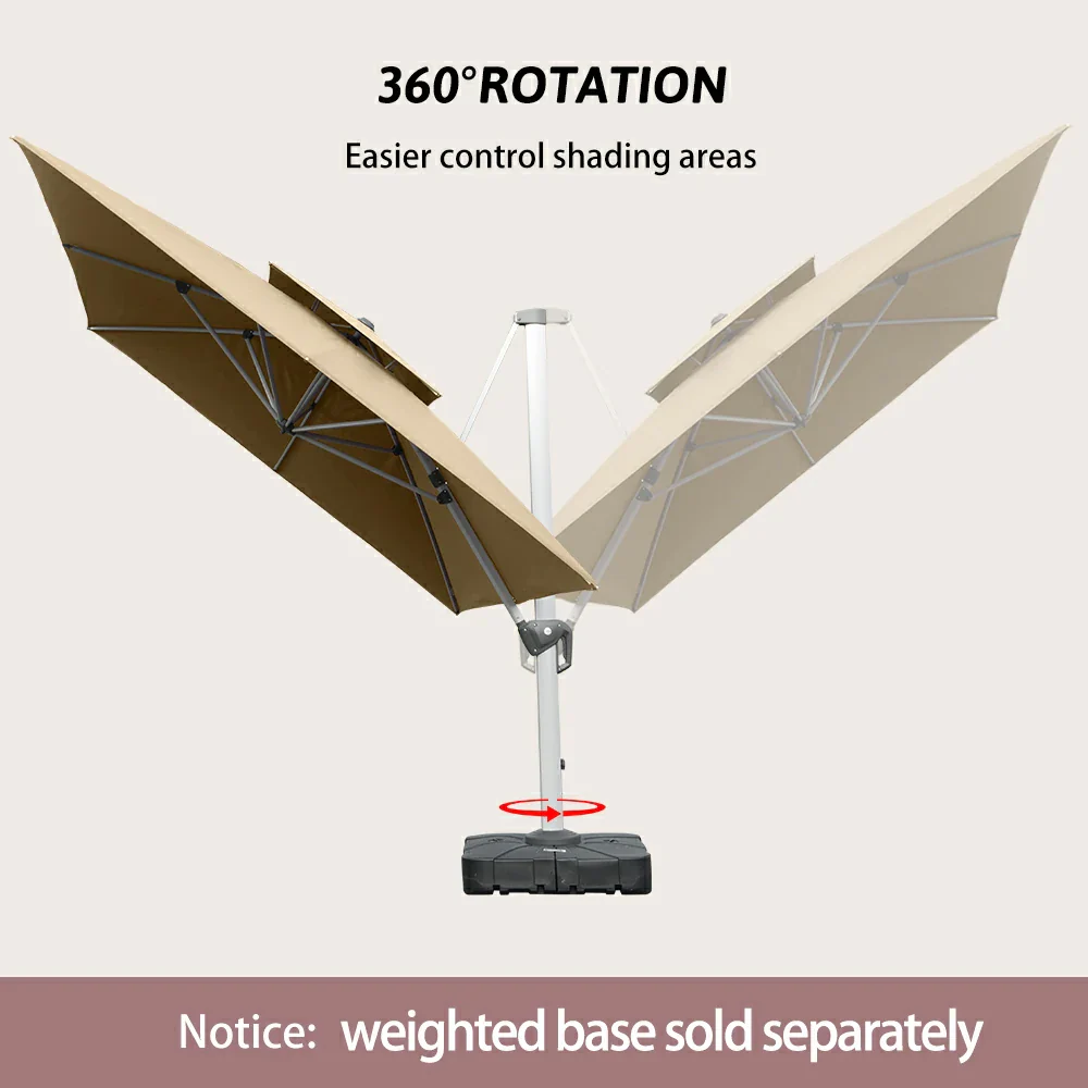 Cantilever Patio Umbrella - Rectangular - Image 5