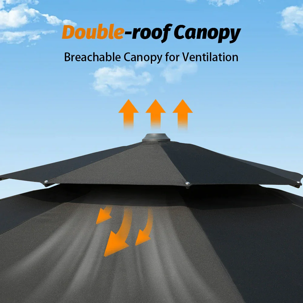Cantilever Patio Umbrella - Round - Image 18